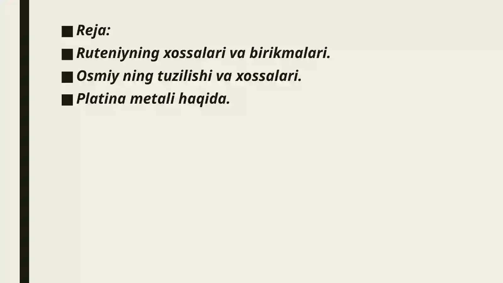 Platina metali haqida 2