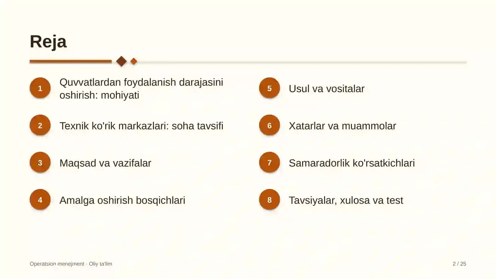 texnik ko'rik markazlarida quvvatlardan foydalanish darajasini oshirish 7844 2