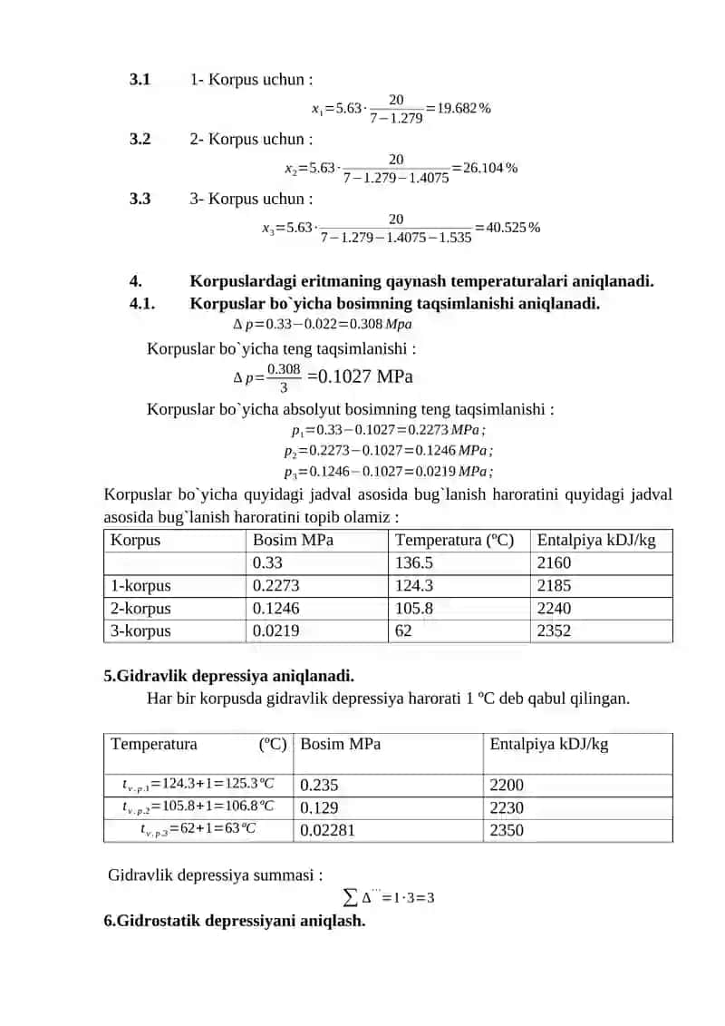 TEXNOLOGIK HISOB 2