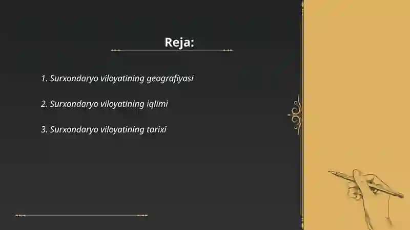 Surxondaryo viloyati haqida 2