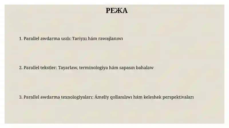 Tegisliktin' parallelha'reketusili 2