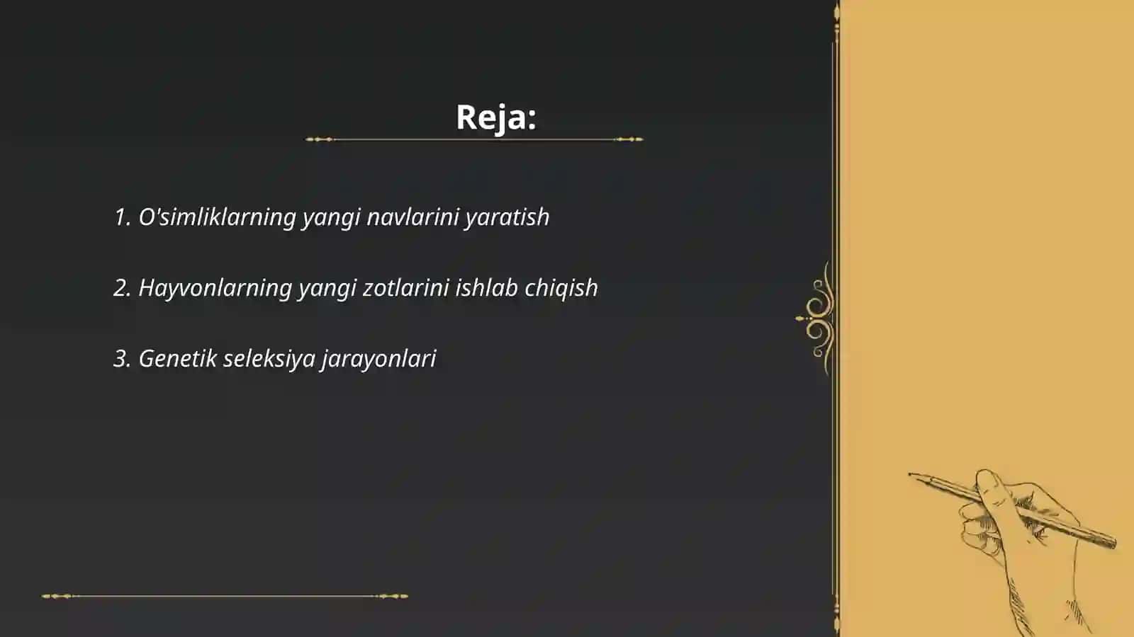 O’simliklarning yangi navlari va hayvonlarning yangi zotlariga bo’lgan huquq 2
