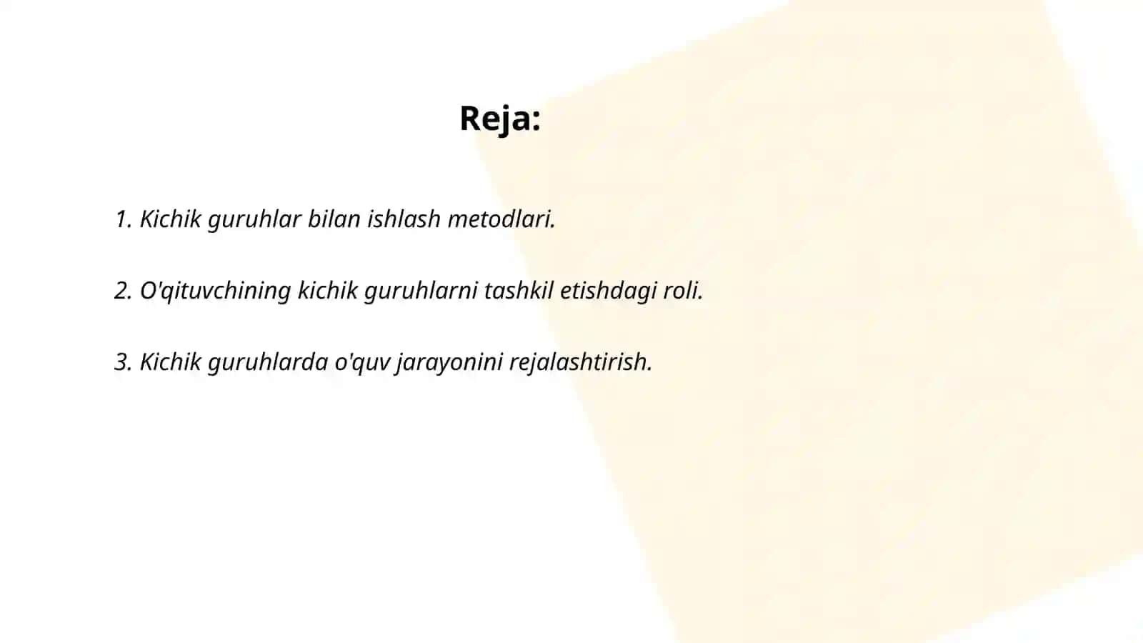 Bo'lajak o'qituvchilarning kichik guruhlarda ishlash faoliyatini takomillashtirish 2