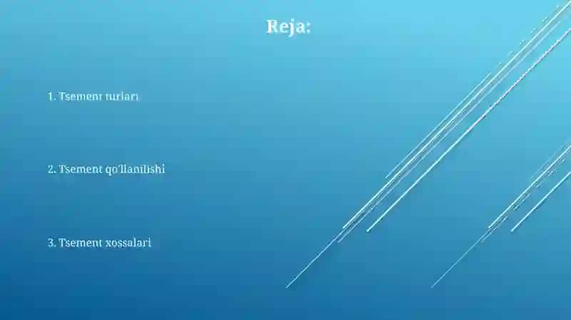 Sement turlari 2