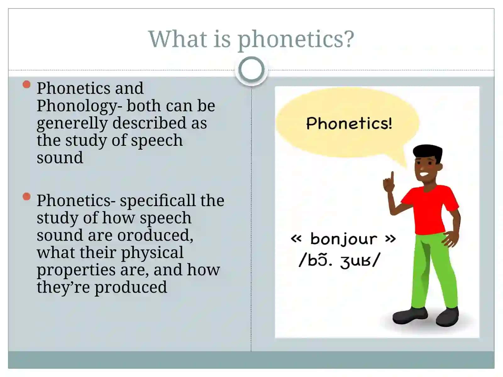 Phonetics and Phonology 2
