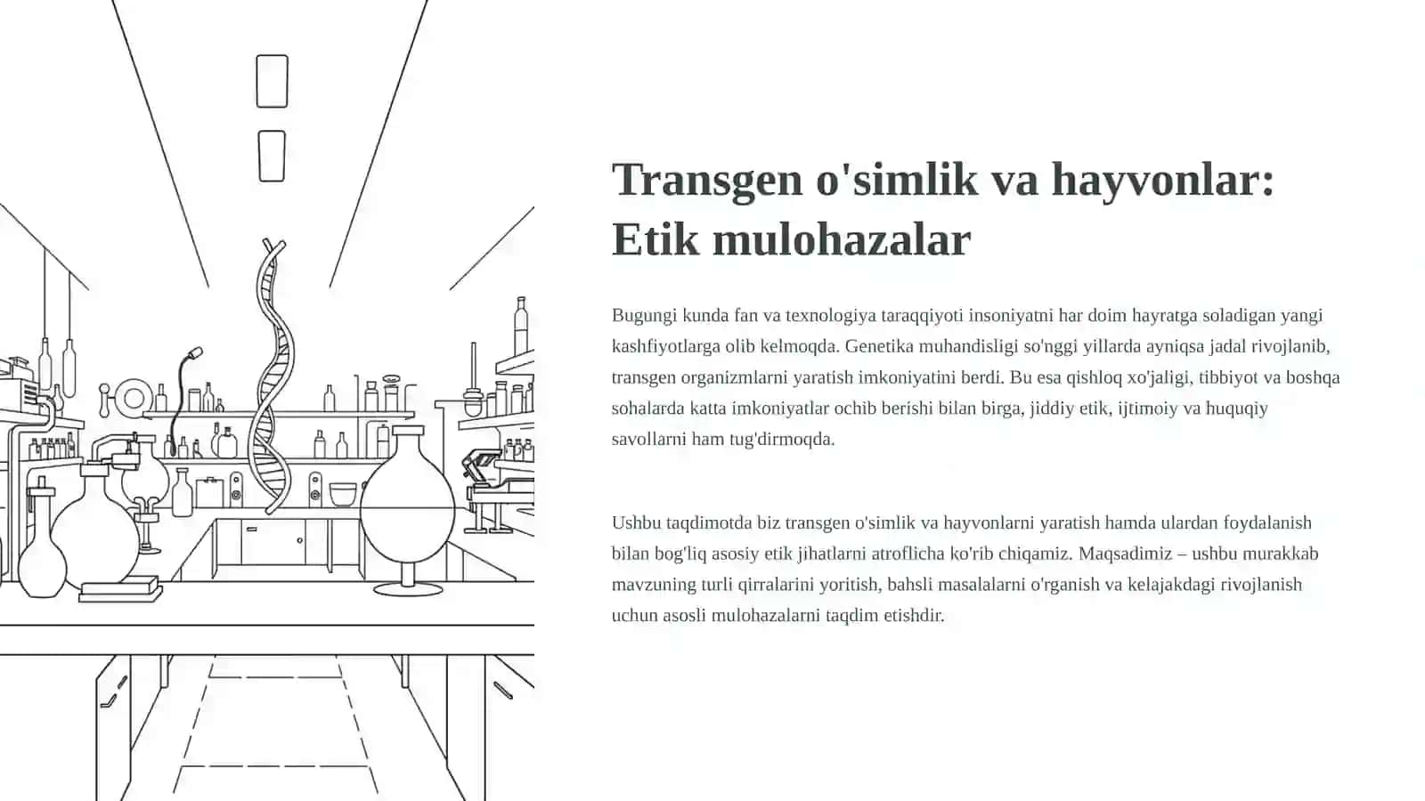 Transgeno'simlikvahayvonlarniyaratishvaulardanfoydalanishningetikjihatlari 2