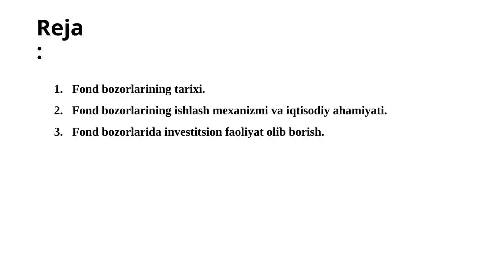 QIMMATLI QOG‘OZLAR (FOND) BOZORLARI 2