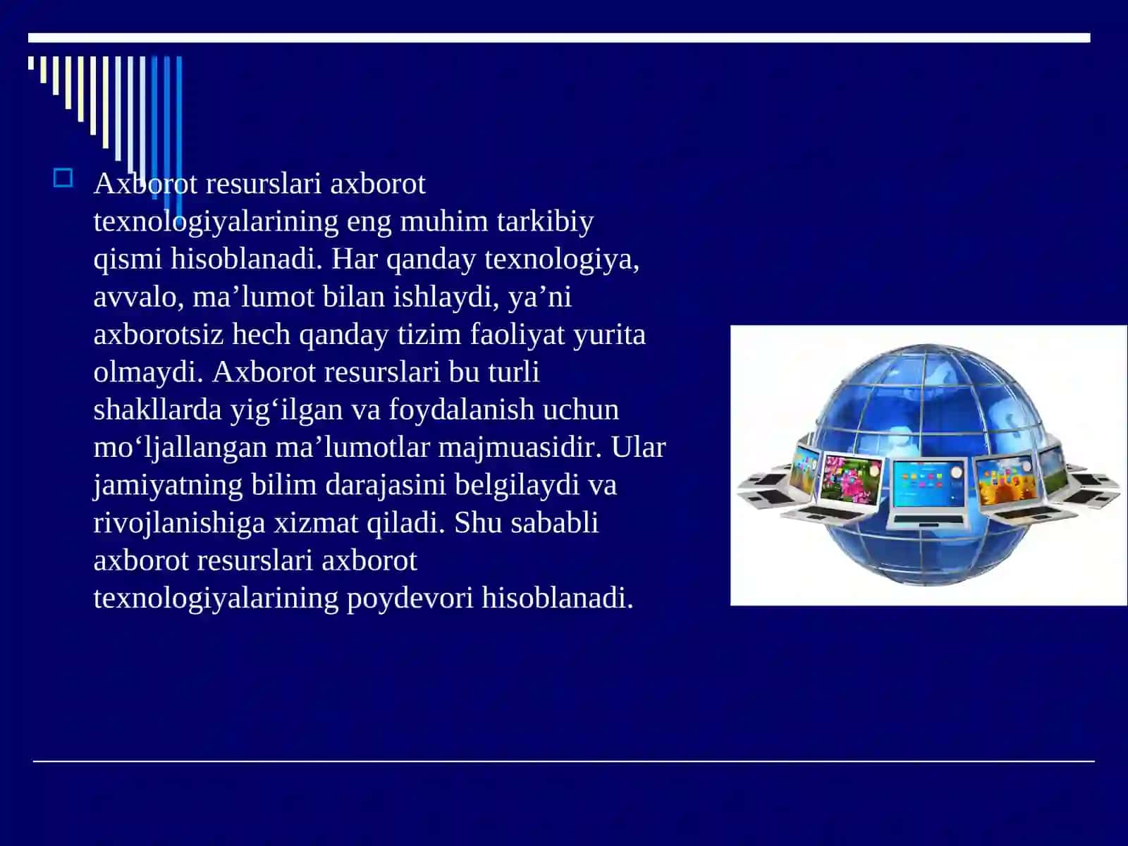 Axborot resurslari – axborot texnologiyalarining asosi 2