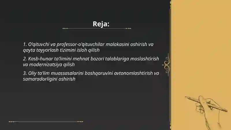 O'qituvchi va professor-o'qituvchilar malakasini oshirish va qayta tayyorlash tizimi 2