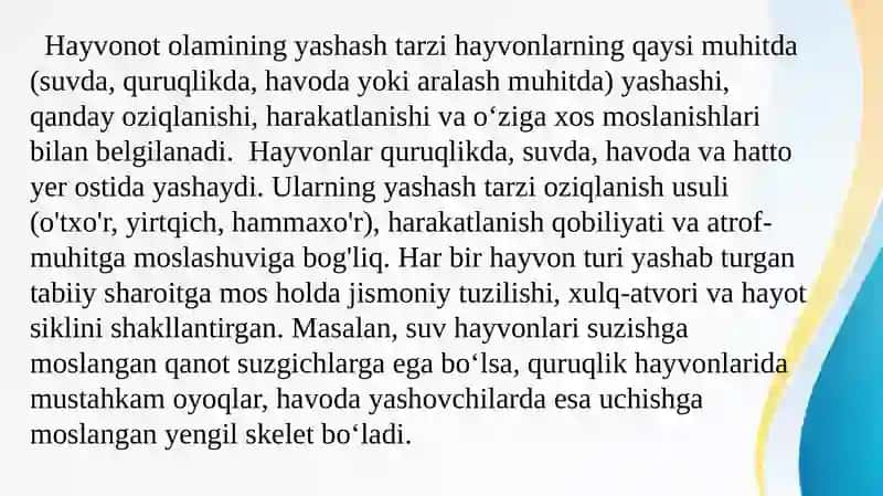 Hayvonot olami 2