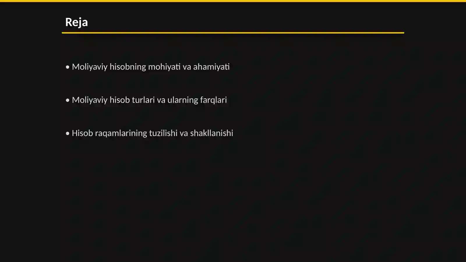 Moliyaviy hisob asoslari fani haqida 2