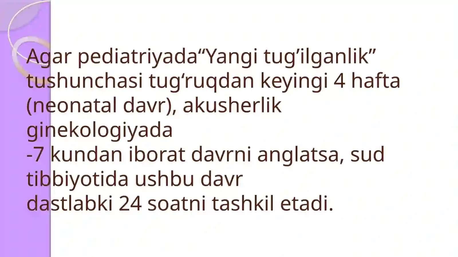 Yangitug'ilganlik tushunchasi 2