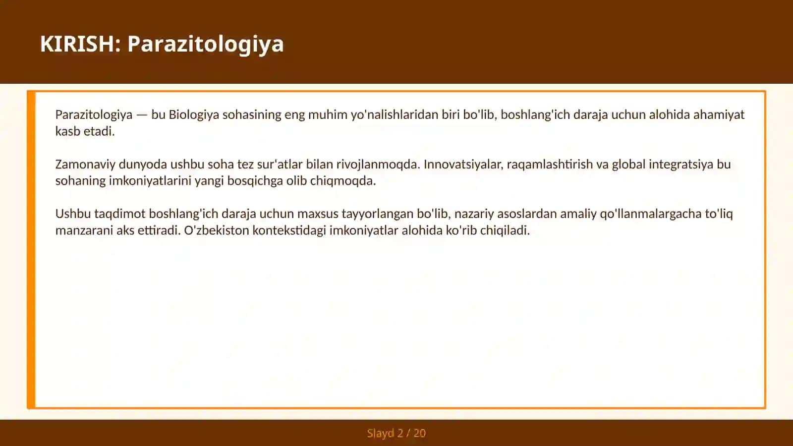 PARAZITOLOGIYA 2