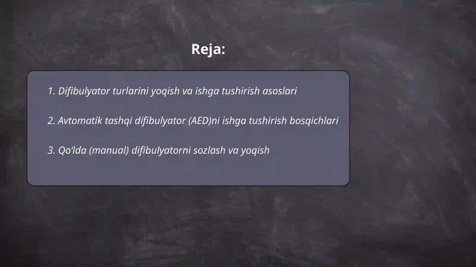 Difibulyatorlarni ishga tushirish usullari 2