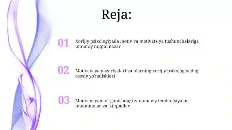 Motiv va motivatsiya tushunchalari 2