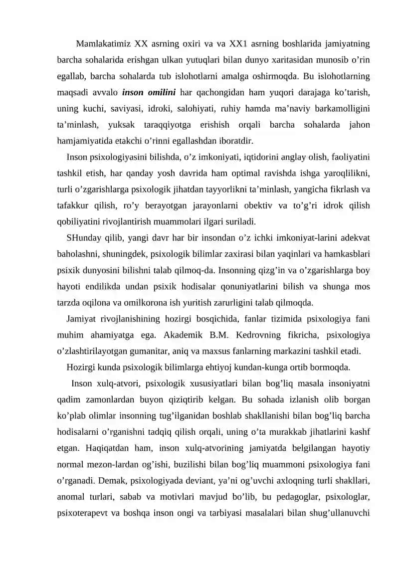Хulqi оg’ishgan bоlаlаr psiхоlоgiyasi 2