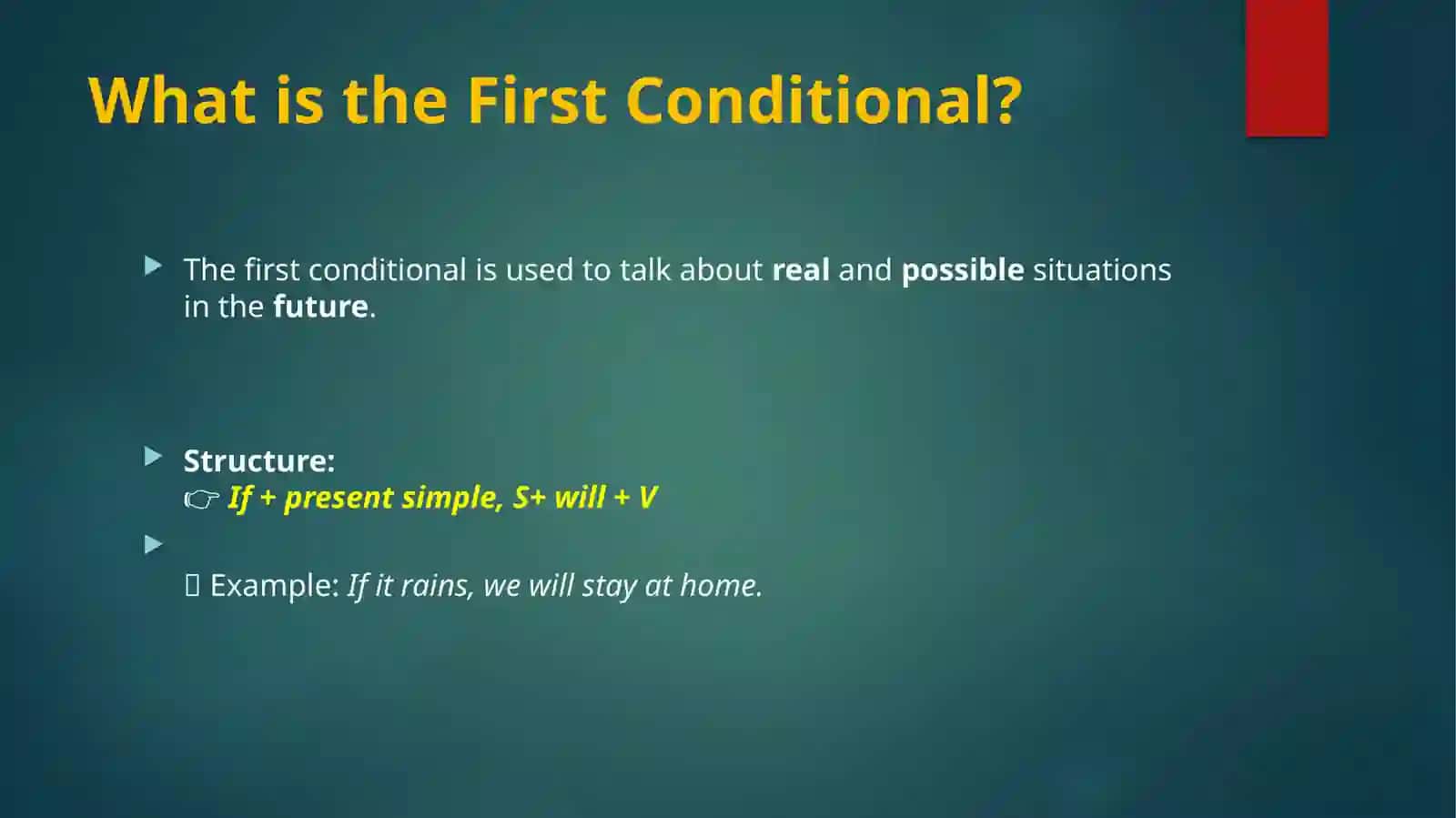 The First Conditional 2