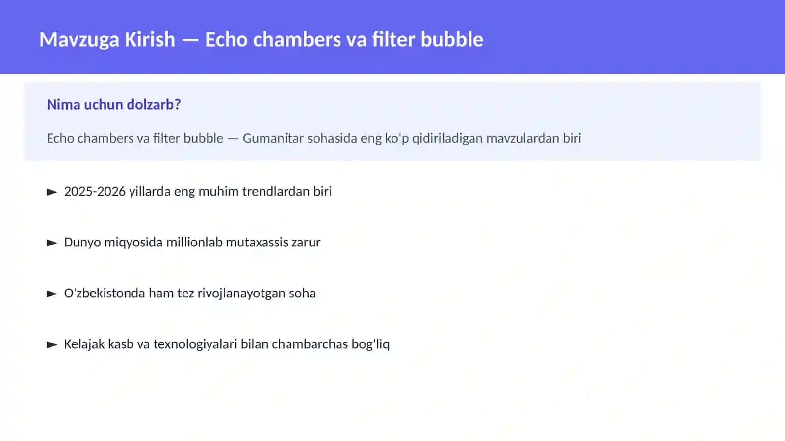 Echo chambers va filter bubble 2