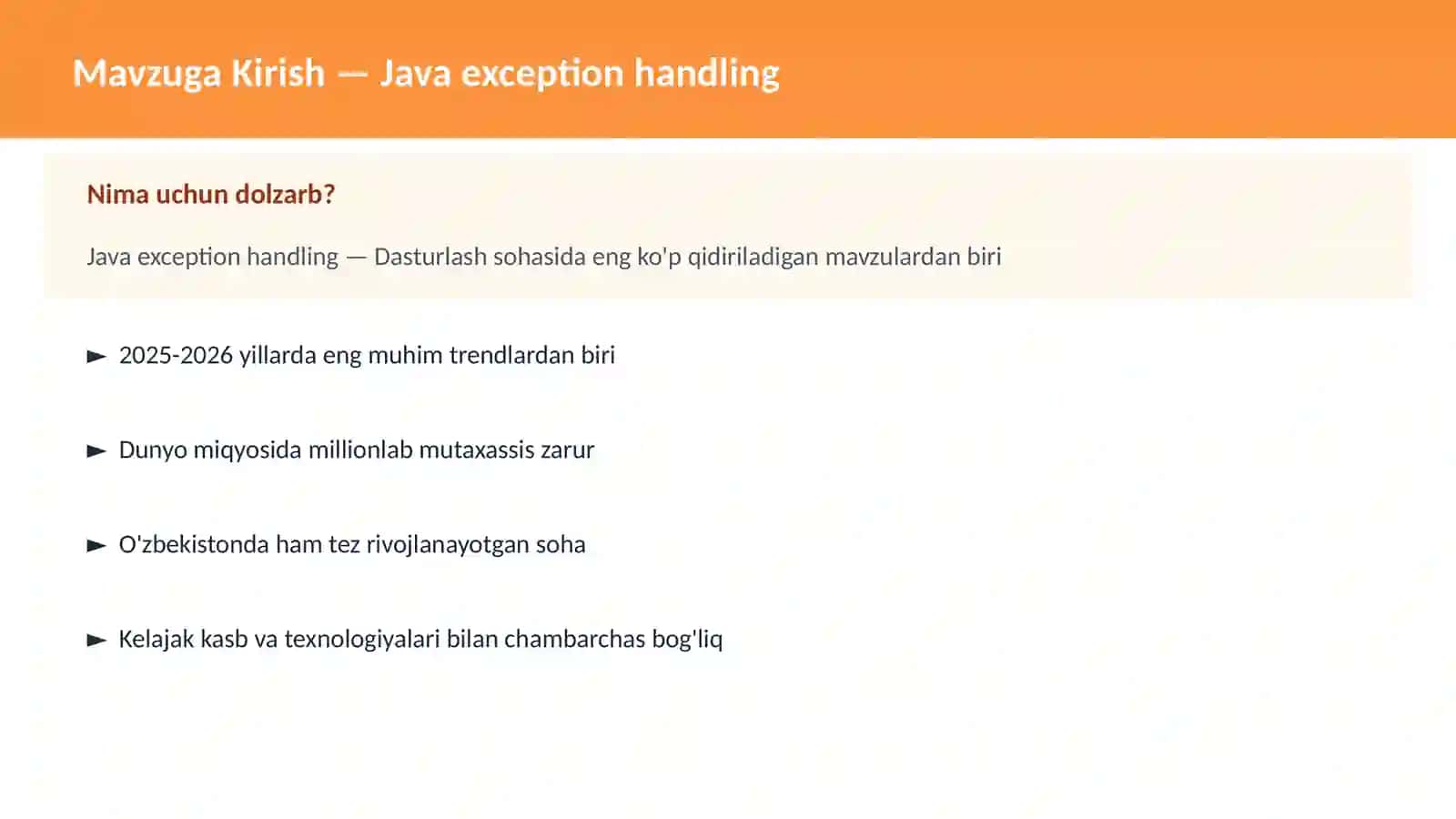 Java exception handling 2