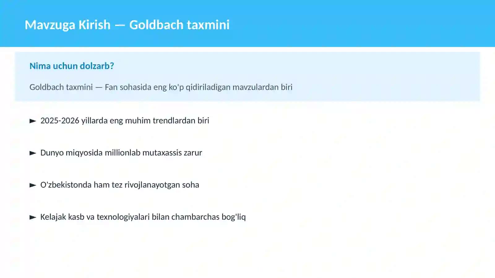 Goldbach taxmini 2