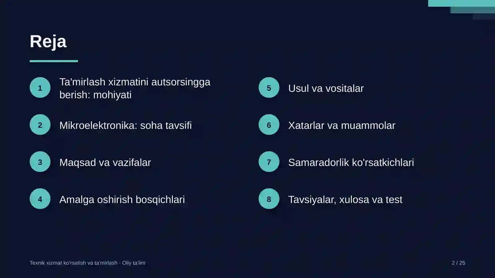 mikroelektronika sohasida ta'mirlash xizmatini autsorsingga berish 1299 2