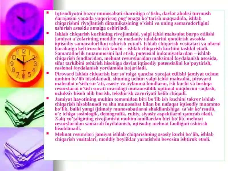 Iqtisodiyotni bozor munosabati sharoitiga o’tishi 2