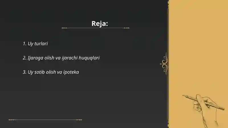 Uy turlari 2