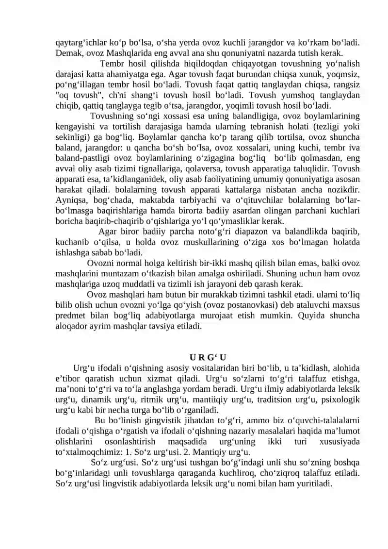 MA’RUZA: IFODALI O‘QISH TURLARI, USULLARI VA MAS’ULIYATI 2