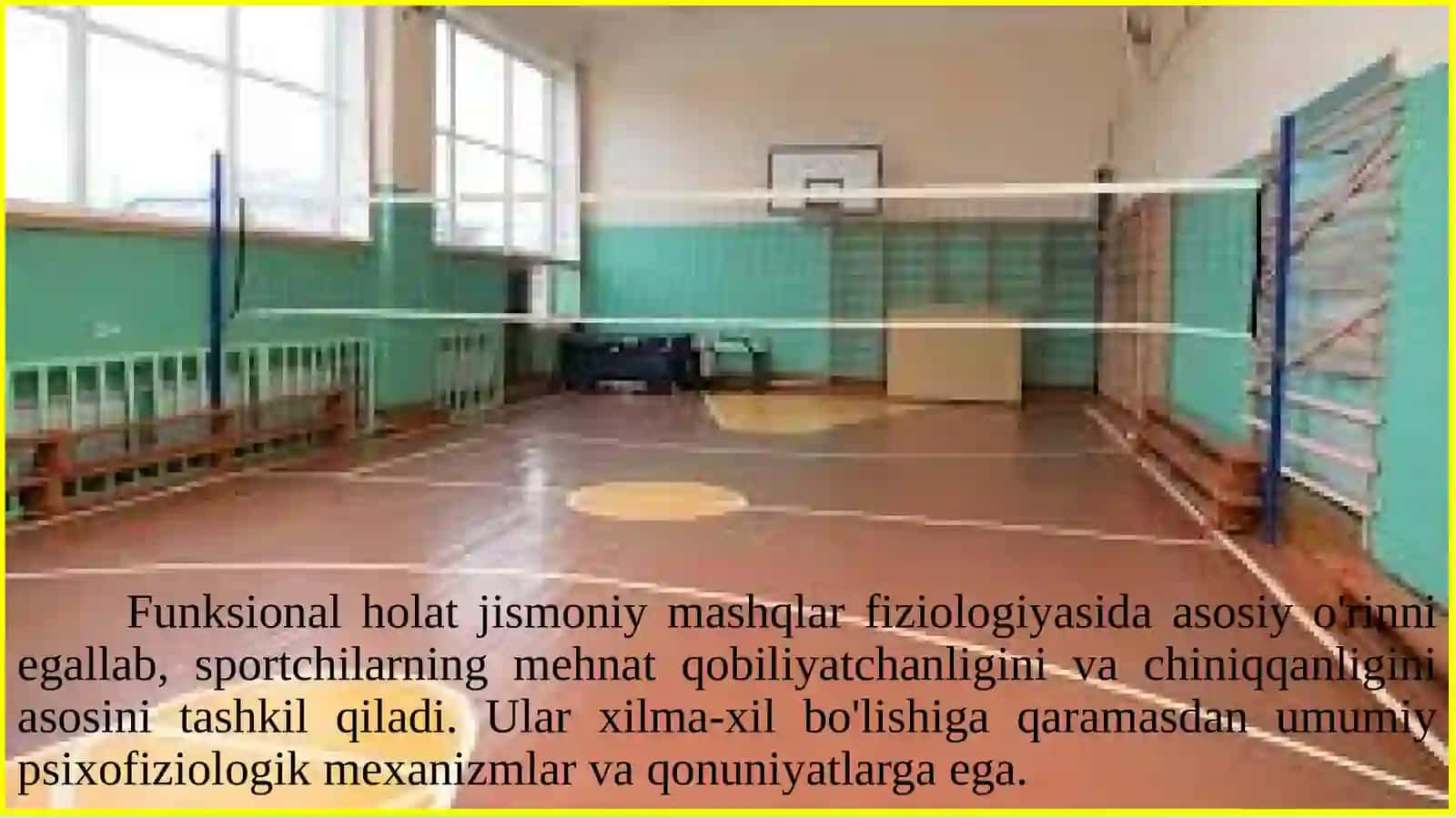 ORGANIZMINING FUNKSIONAL HOLATLARI 2