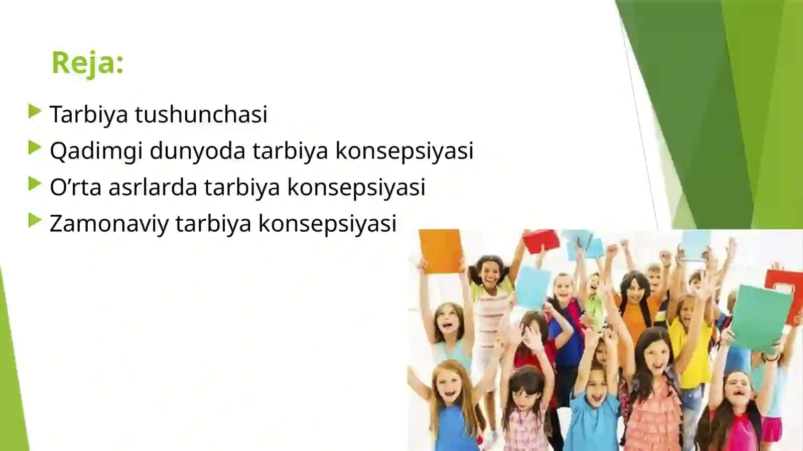 Turlizamonvamakonlardayaratilgantarbiyakonsepsiyalari 2