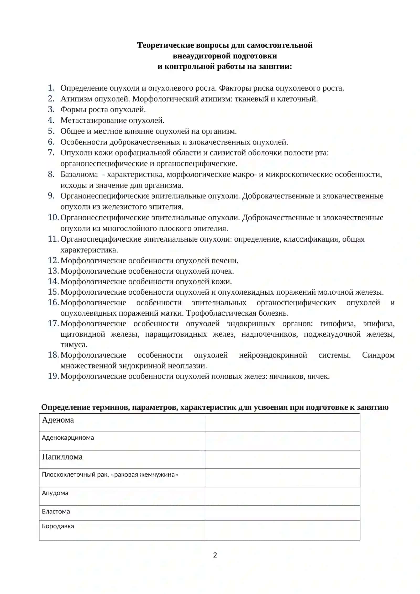 Эпителиальные опухоли кожи лица и слизистой оболочки полости рта, орофациальной области 2