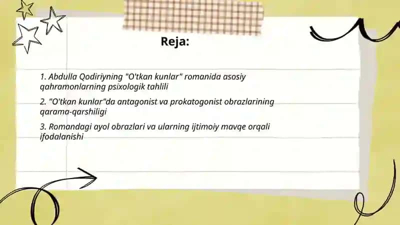 O'tkan kunlar 2