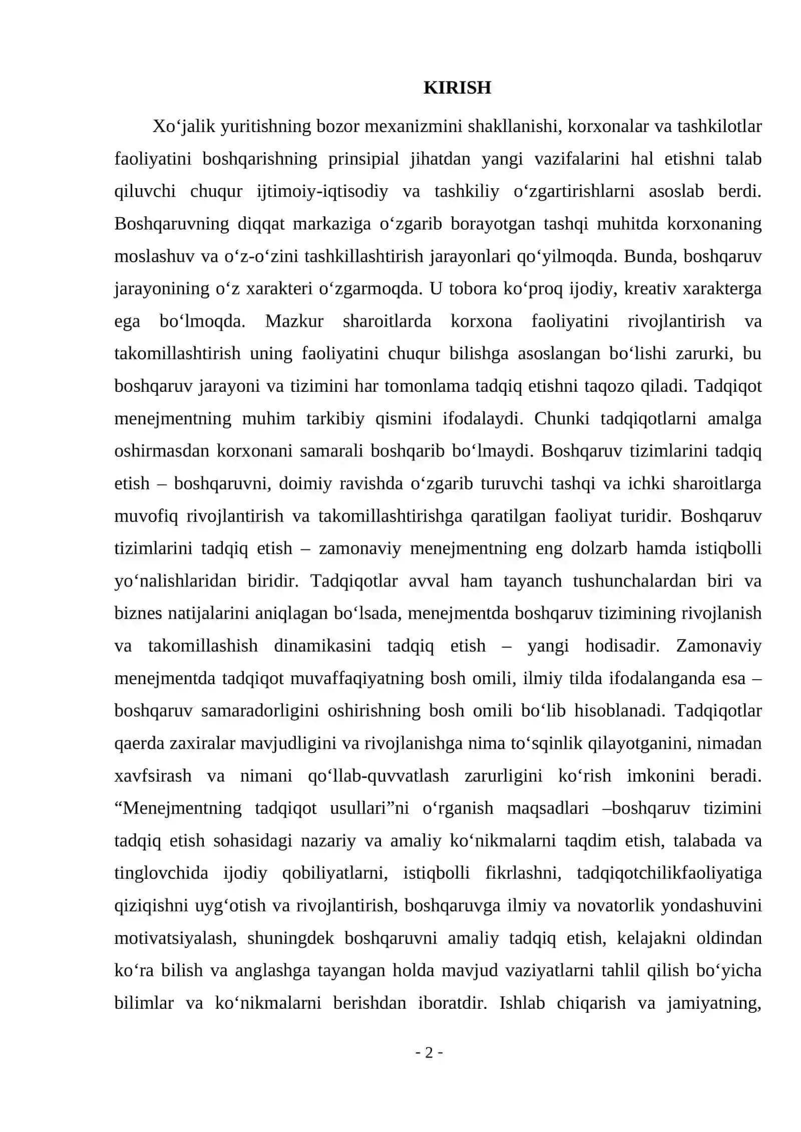 Xo‘jalik yuritishning bozor mexanizmini shakllanishi 2