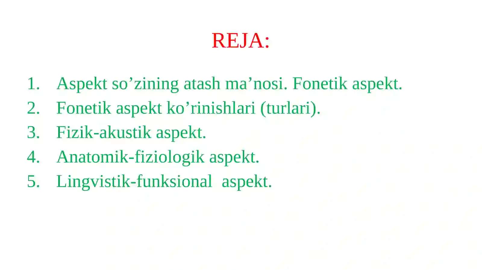 FONETIK ASPEKTLAR 2
