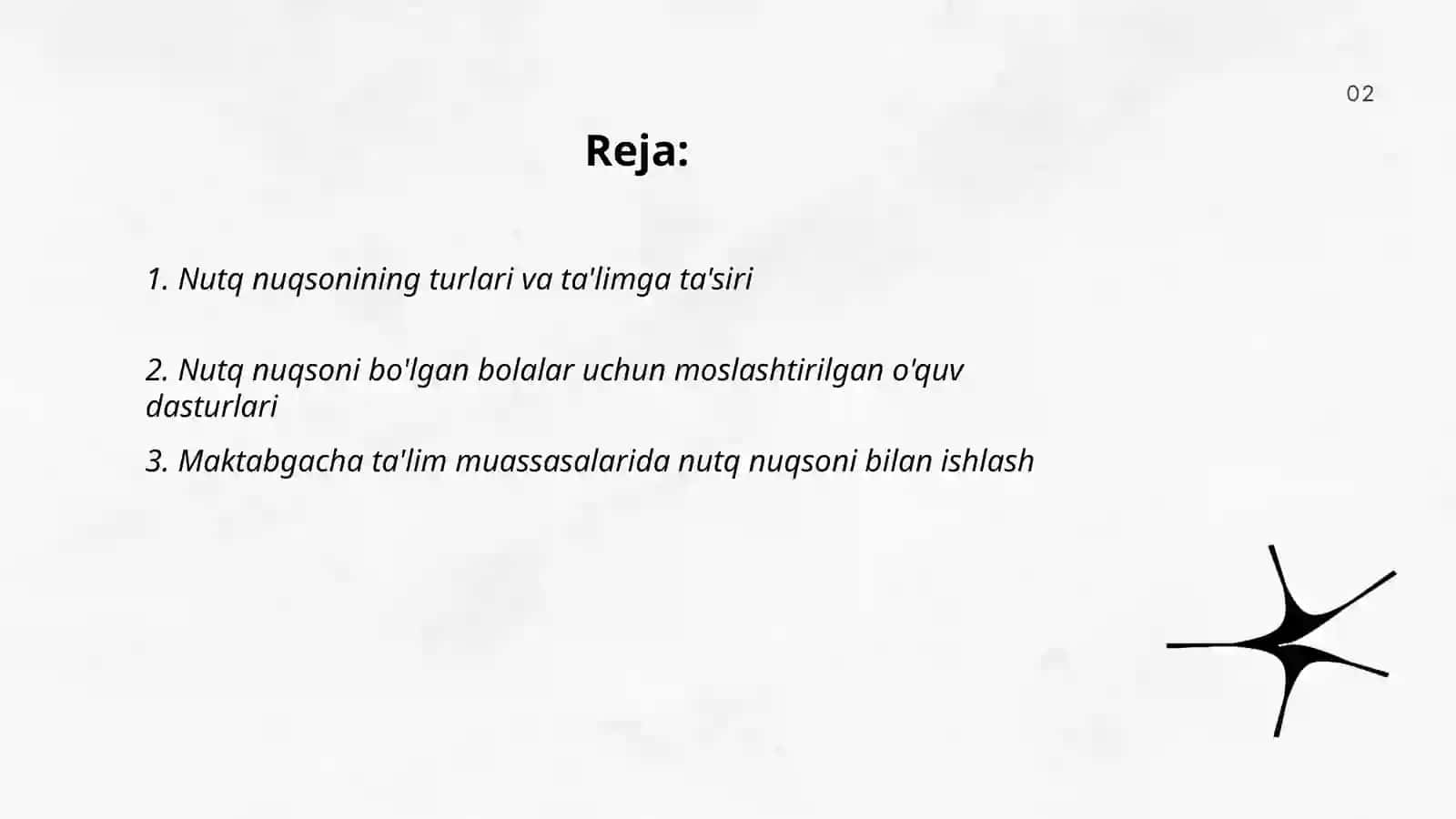 Nutqida nuqsoni bo'lgan bolalarning maktab ta'limiga tayyorligi 2