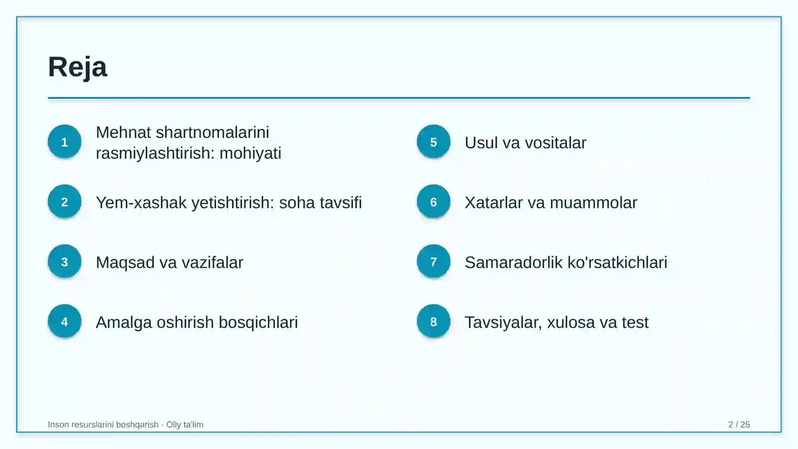 Yem-xashak yetishtirishda mehnat shartnomalarini rasmiylashtirish 2