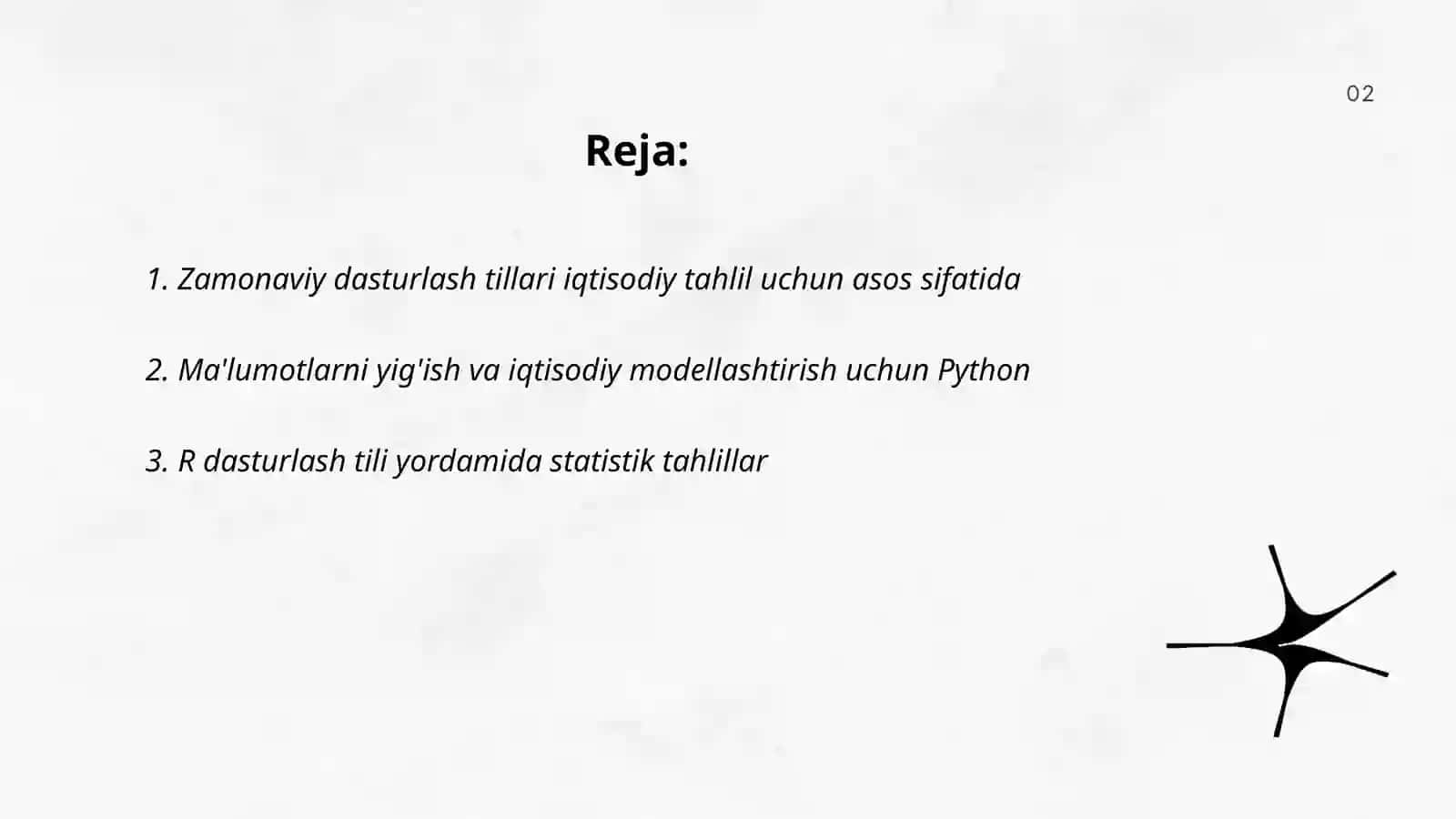 Iqtisodiy muammolarni hal qilish uchun zamonaviy dasturlash tilaridan foydalanish 2