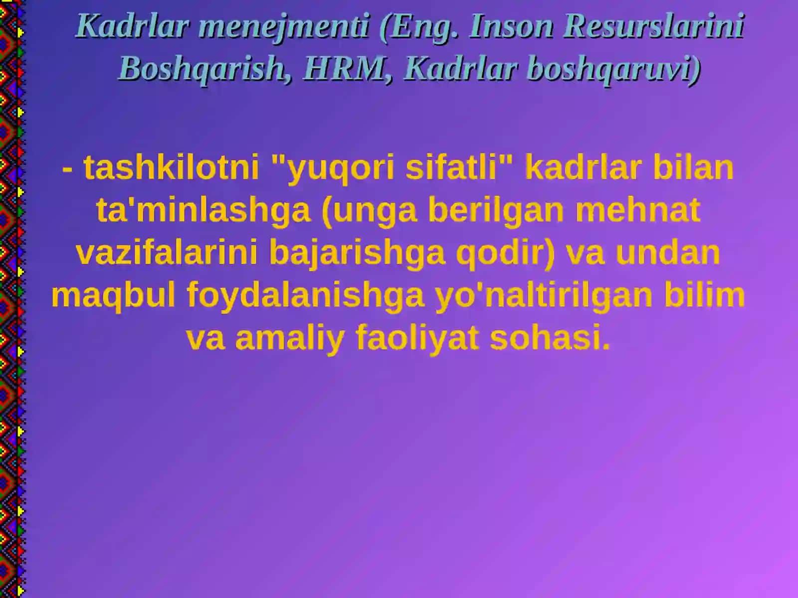 Kadrlar boshqarish 2