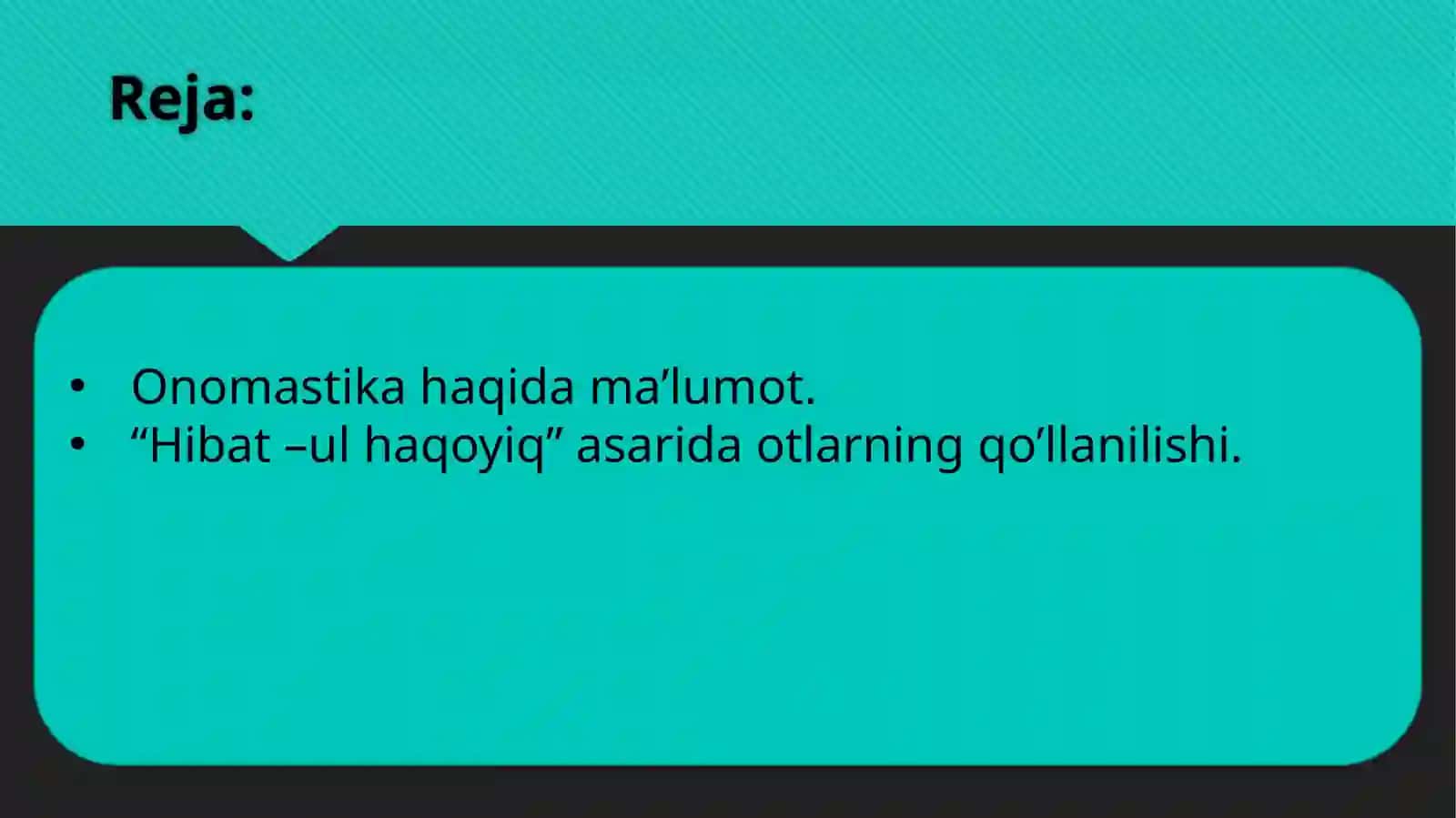Hibat-ulhaqoyiqdagi onomastika 2