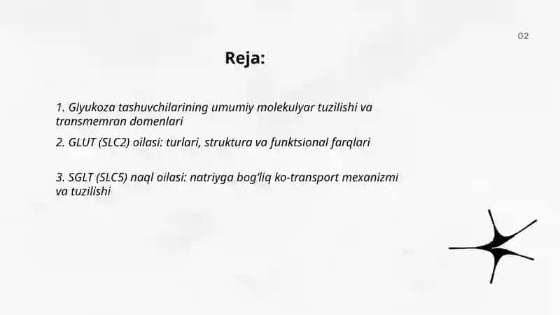 Glyukoza tashuvchilarining tuzilishi, spetsifikligi, klinik ahamiyati 2