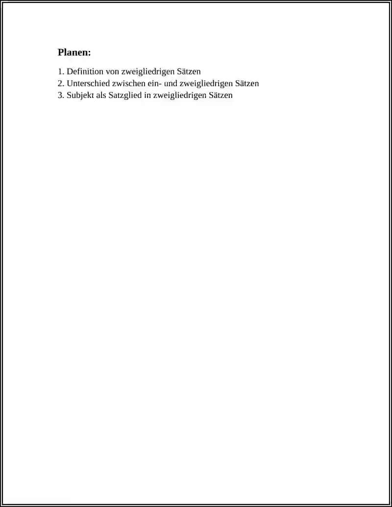 ZWEIGLIEDRIGE SÄTZE 2