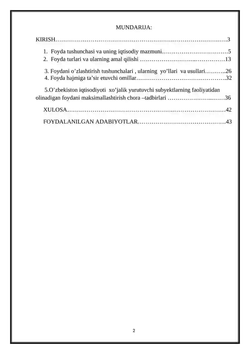 Foydani iqtisodiy mazmuni 2