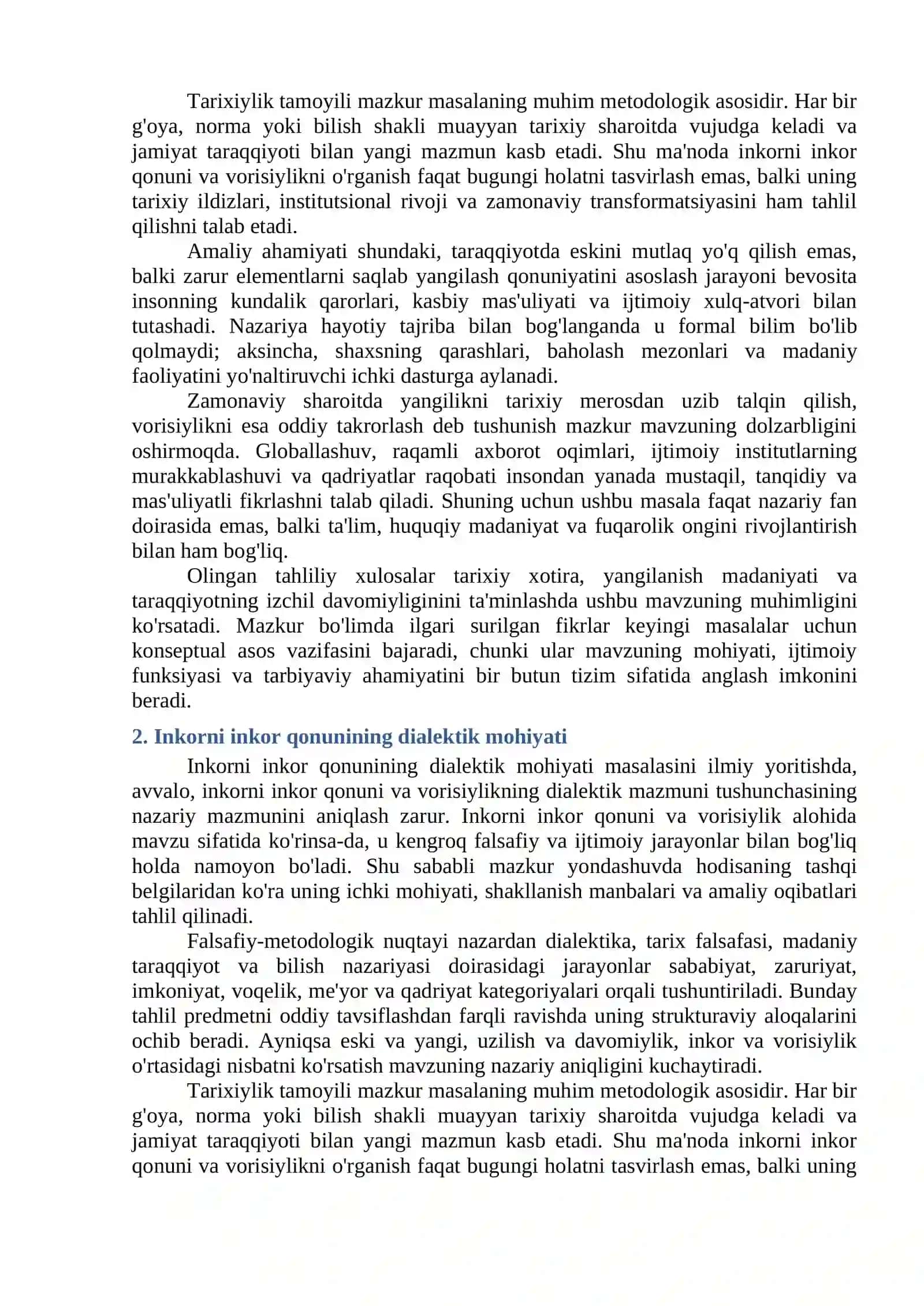 INKORNI INKOR QONUNI VA VORISIYLIK 2