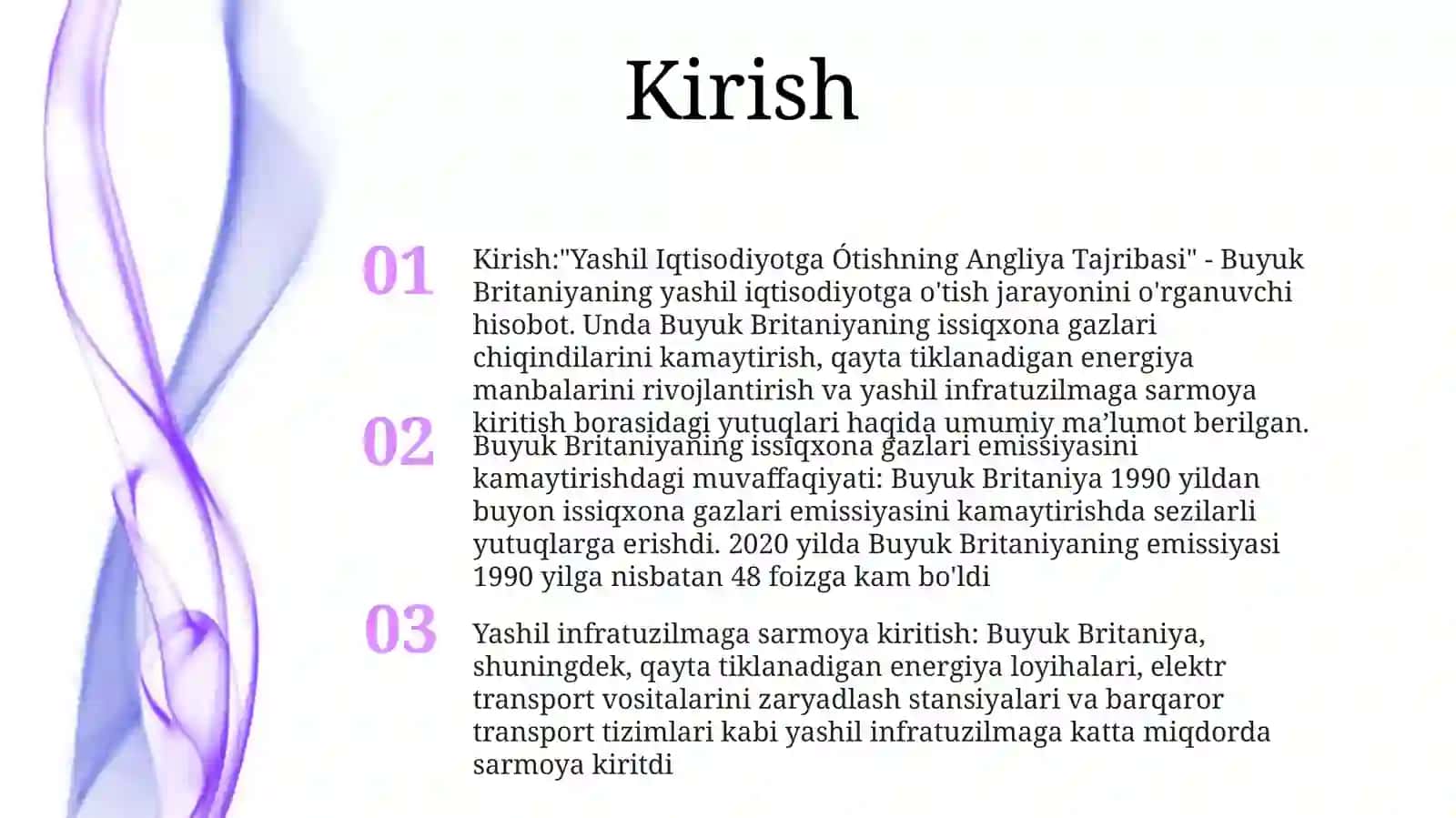Yashil Iqtisodiyotga ÓtishningAngliyaTajribasi 2