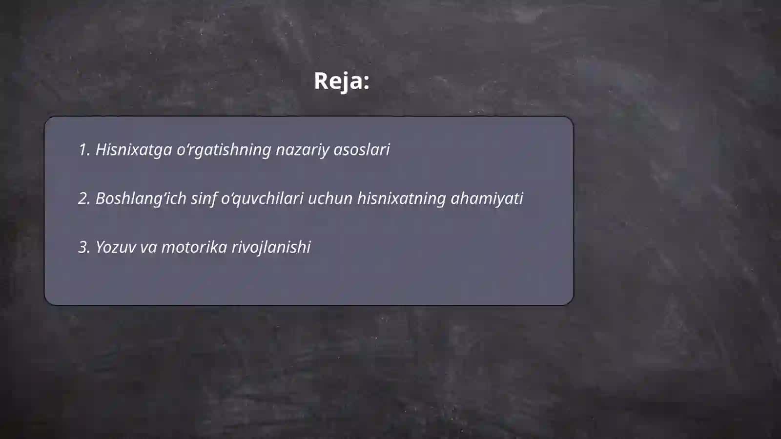 Hisnixatga oʻrgatishning metodik shartlari 2