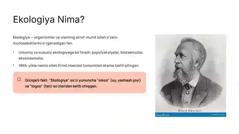 Ekologiya Metodologiyasi va Metodlari 2