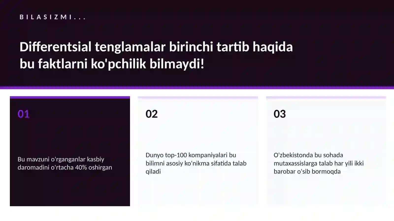 MATEMATIKA — UY VAZIFALARI 2