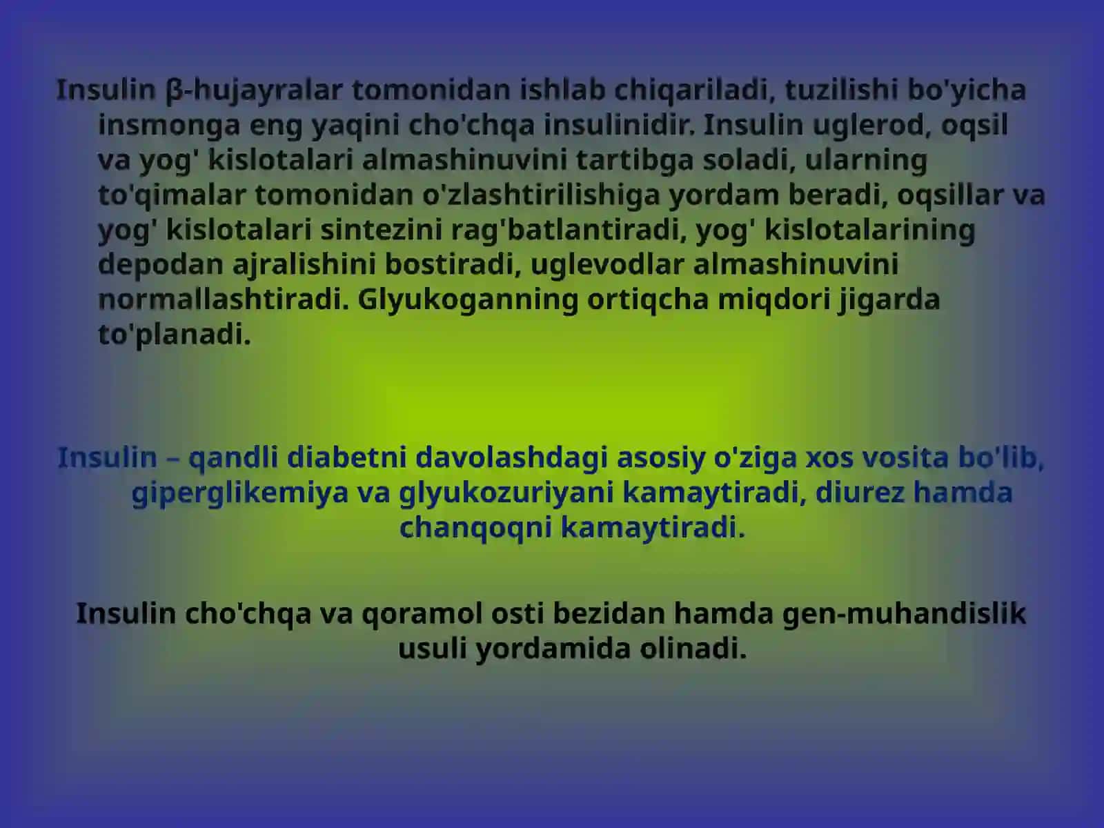 Qandli diabet farmakoterapiyasi 2