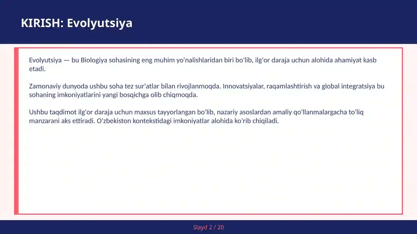 EVOLYUTSIYA 2