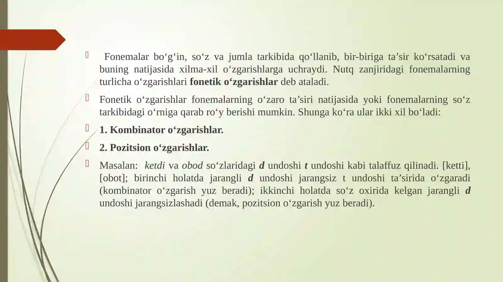 7-ma’ruza:Fonetiko‘zgarishlar 2